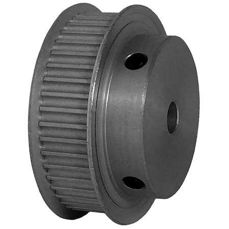 44-3P09-6FA3, Timing Pulley, Aluminum, Clear Anodized,